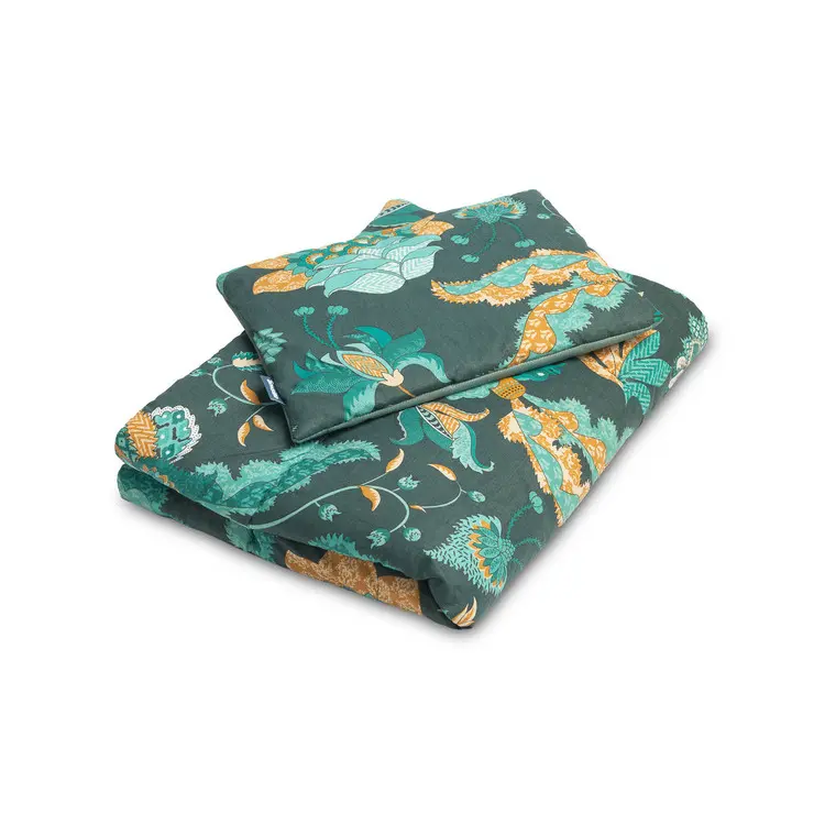 Sensillo Povlečení emerald velvet do postýlky paradise
