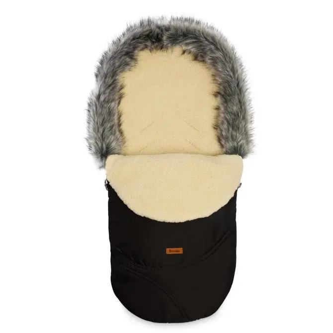 Sensillo Spací pytel Eskimo Black vlna 100x46