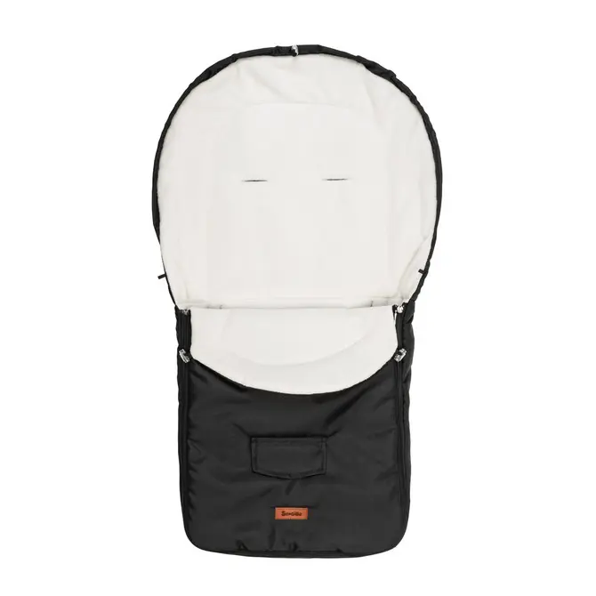 Sensillo Fusak Polar Black do kočárku 95 x 40 cm