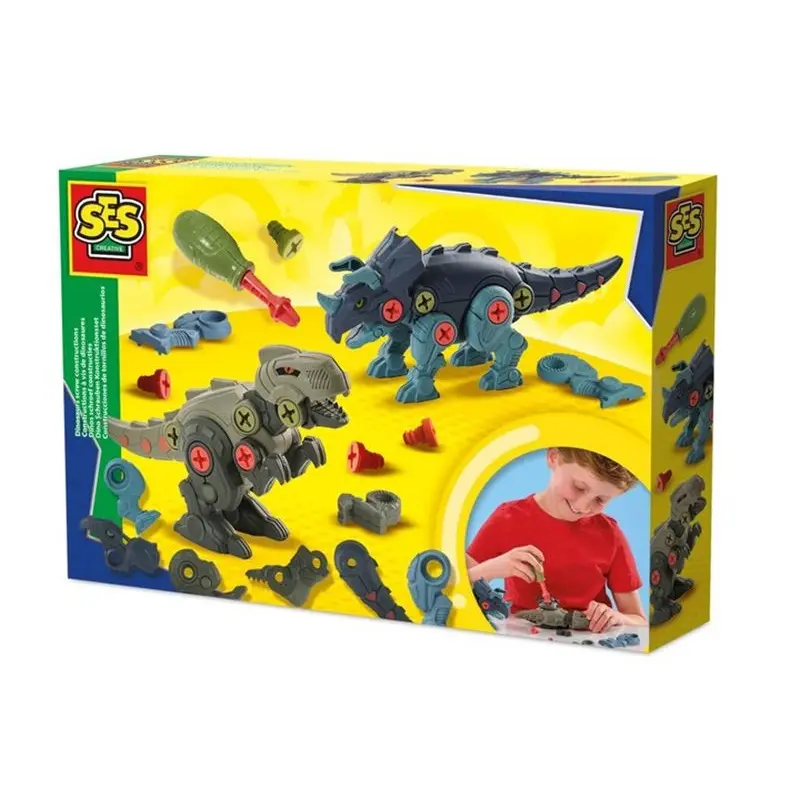 SES Kovová stavebnice dinosauři