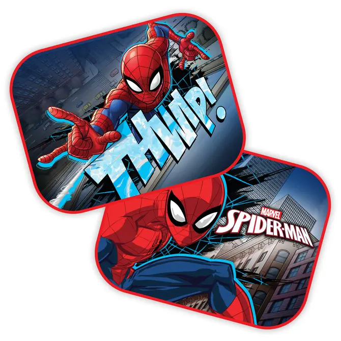 Slunenční clona 44 x 35 cm 2 ks Spiderman