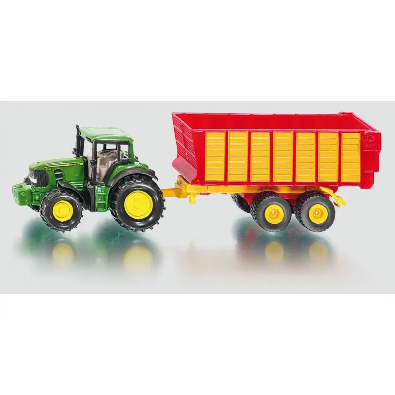 Siku Blister - John Deere 7530 s přívěsem na siláž
