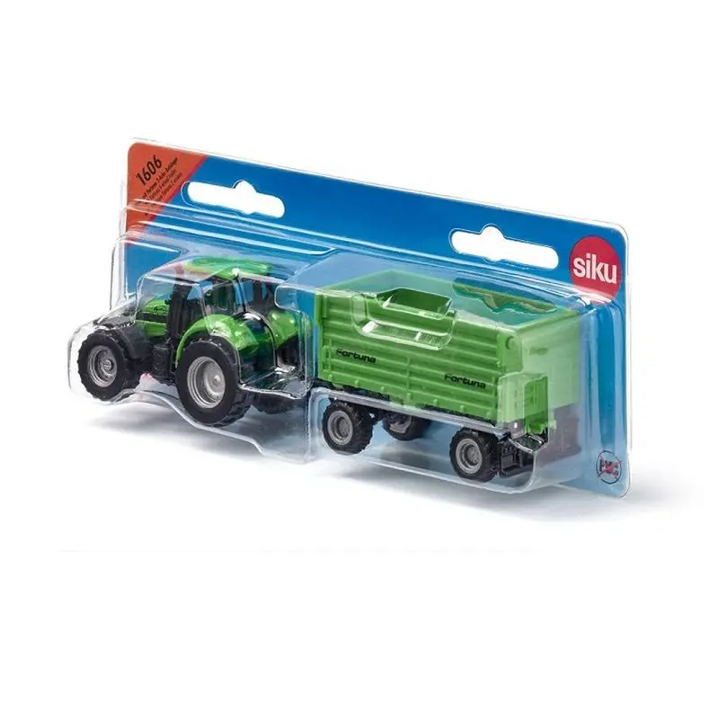 Siku 16 traktor Deutz-Fahr s přívěsem 1606