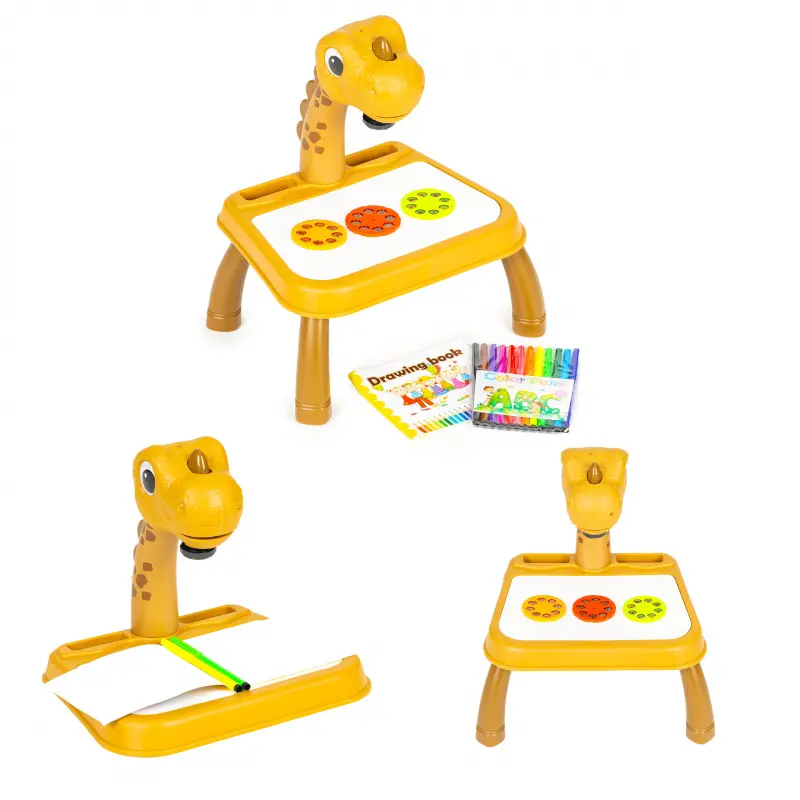 Projektor tabule na kreslení dinosaur 12 fixů 24 vzorů