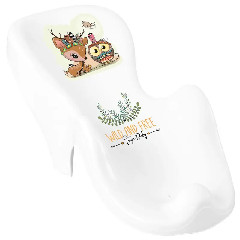 Dětské lehátko ke koupání protiskluzové Wild Free jelínek bílé