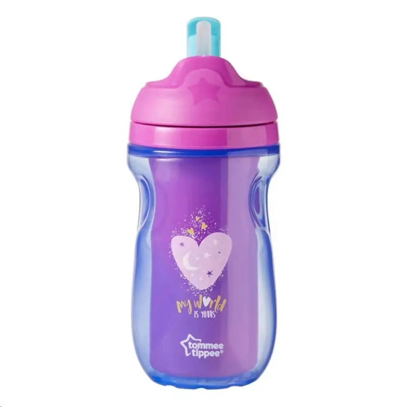 Tommee Tippee Dětský hrneček s brčkem Explora srdíčko