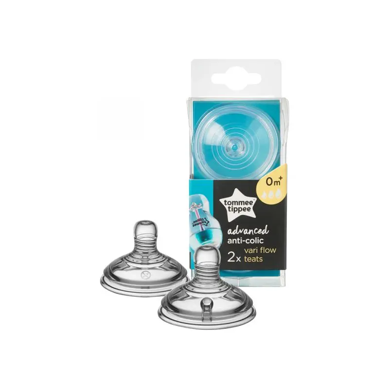 Tommee Tippee Náhradní savičky C2N ANTI-COLIC Vari Flow 2ks 0m+