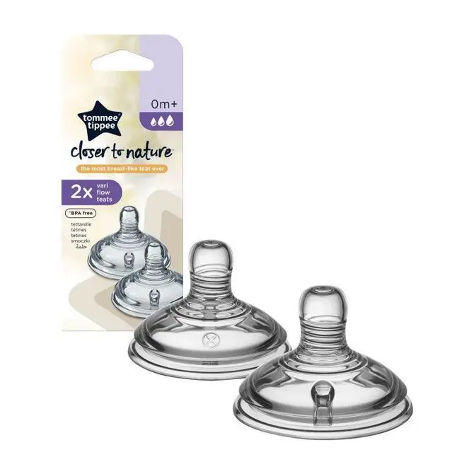 Tommee Tippee Silikonové savičky 0+ 2 ks