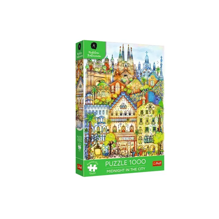 Trefl Puzzle 1000 PremPlus o půlnoci v Barceloně 12074
