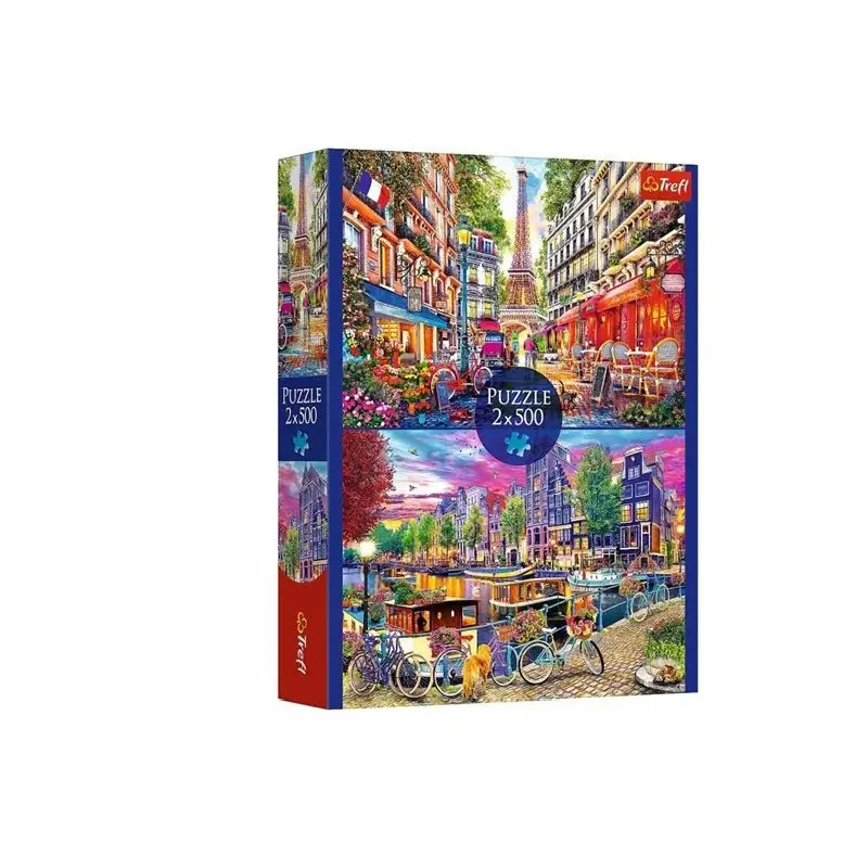Trefl Puzzle 2x500 evropské hlavní města 37496