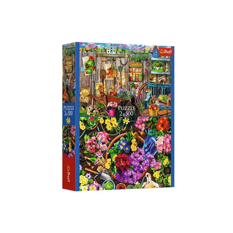 Trefl Puzzle 2x500 prace v zahradě