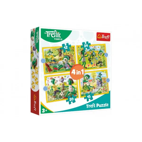 Trefl Puzzle Treflíci - Zábava 4v1 (12,15,20,24 dílků)