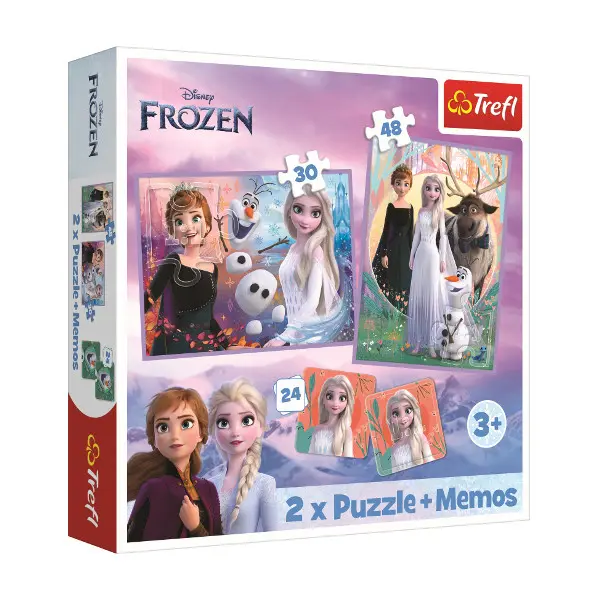 Trefl Puzzle 2v1 + poznámky Princezny ve své zemi
