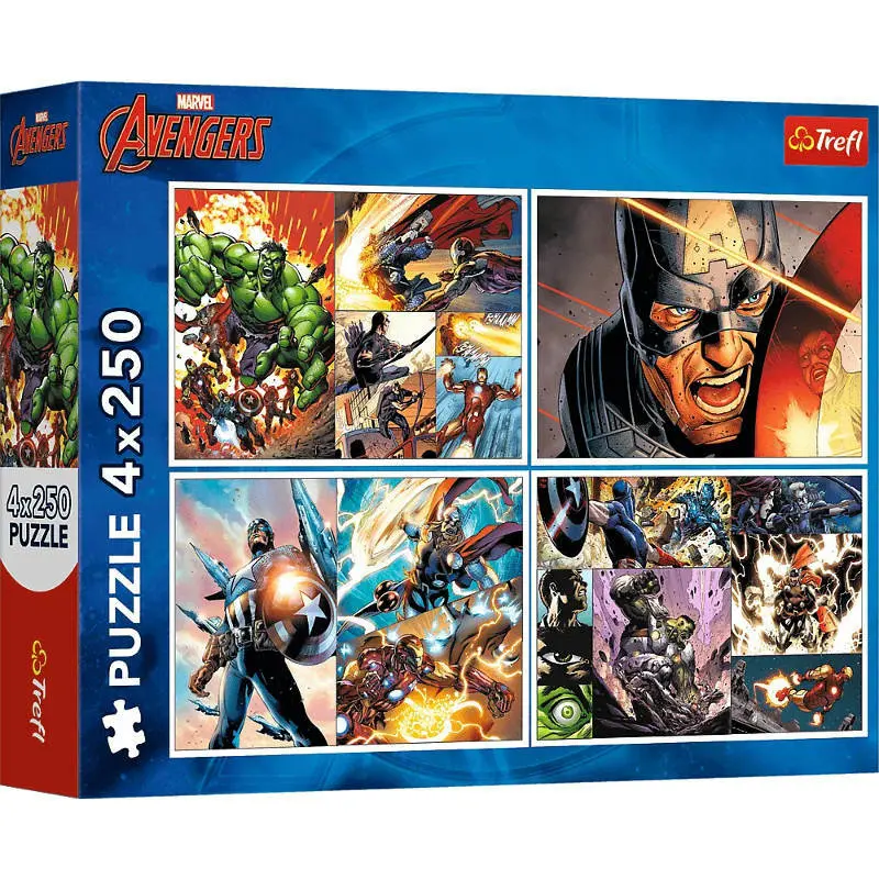 Trefl Puzzle 4x250el bohaterské dny 13309