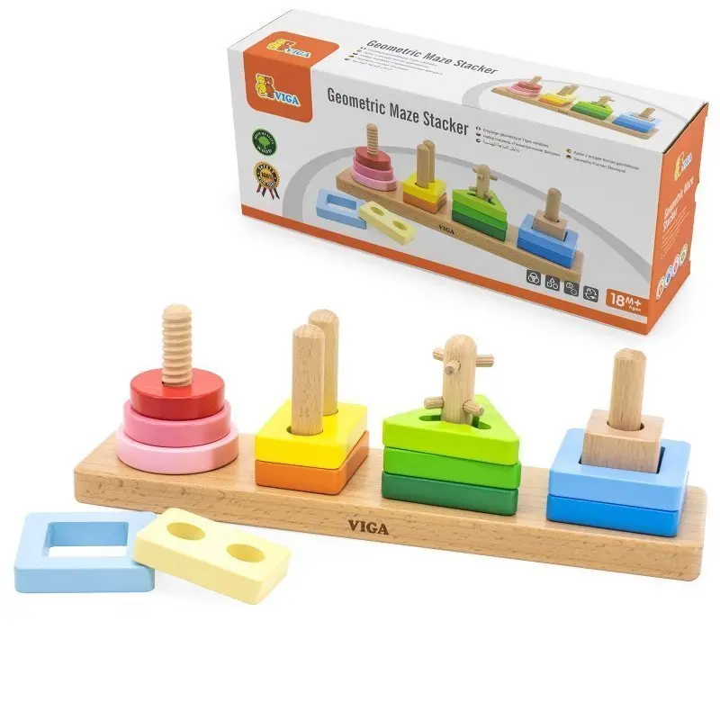 Viga Skládání dřevěných geometrických tvarů