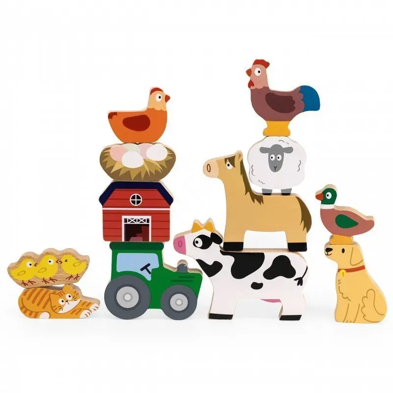 Dřevěná balanční sada farma Viga