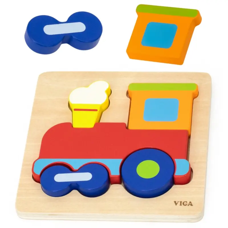 Viga dřevěná vzdělávací montessori skládačka vlak