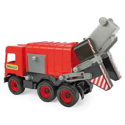 Wader Middle Truck Červené popelářské auto