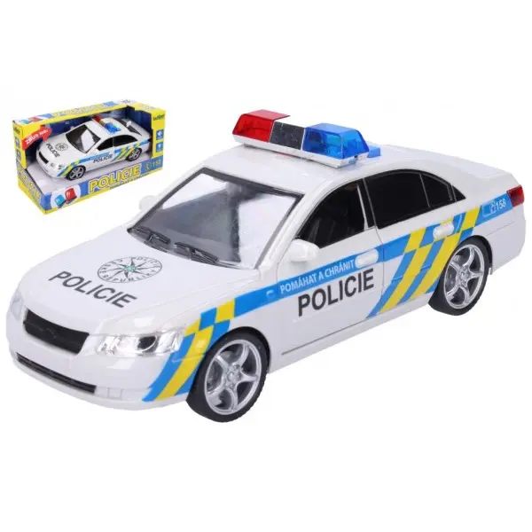 Policejní auto, světlo, zvuk, 24 cm