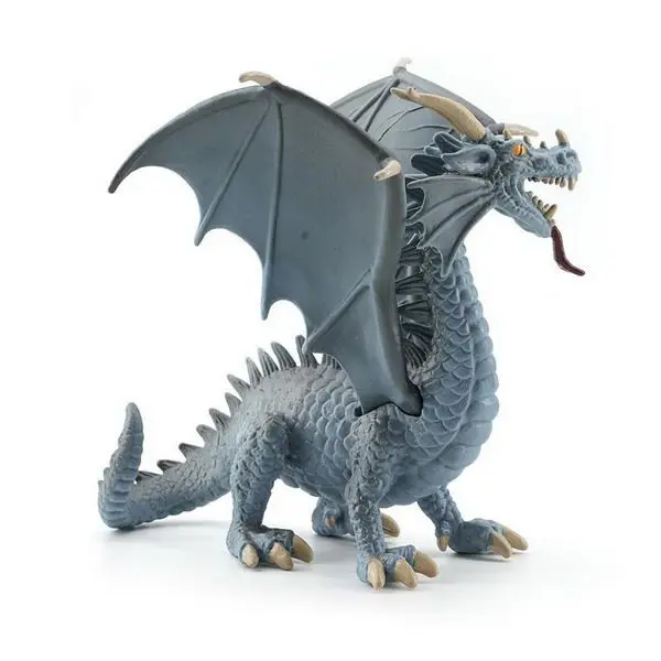 F - figurka drak šedý 15,5 cm