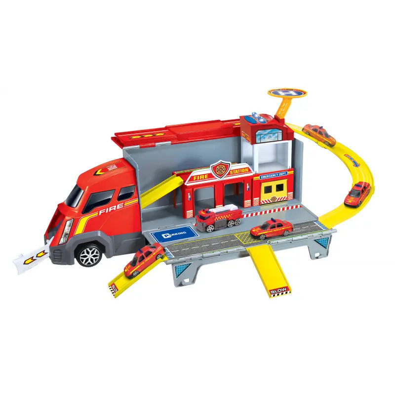 Kamion hasičská stanice rozkládací s efekty 46cm