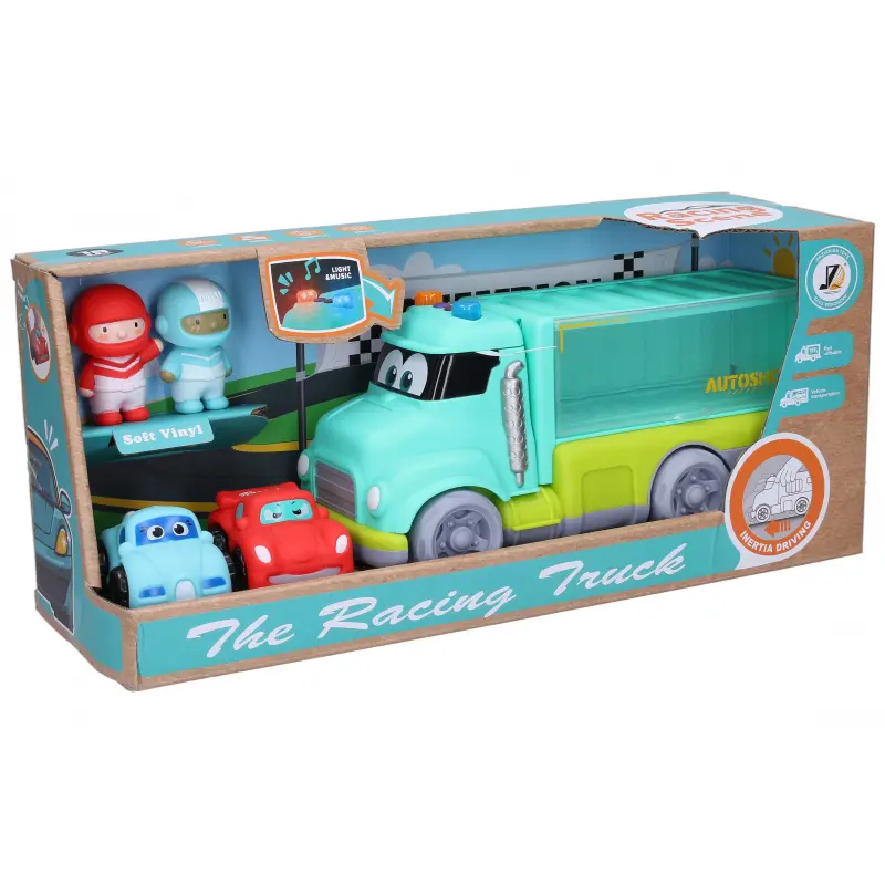 Auto závodní s efekty set 4ks