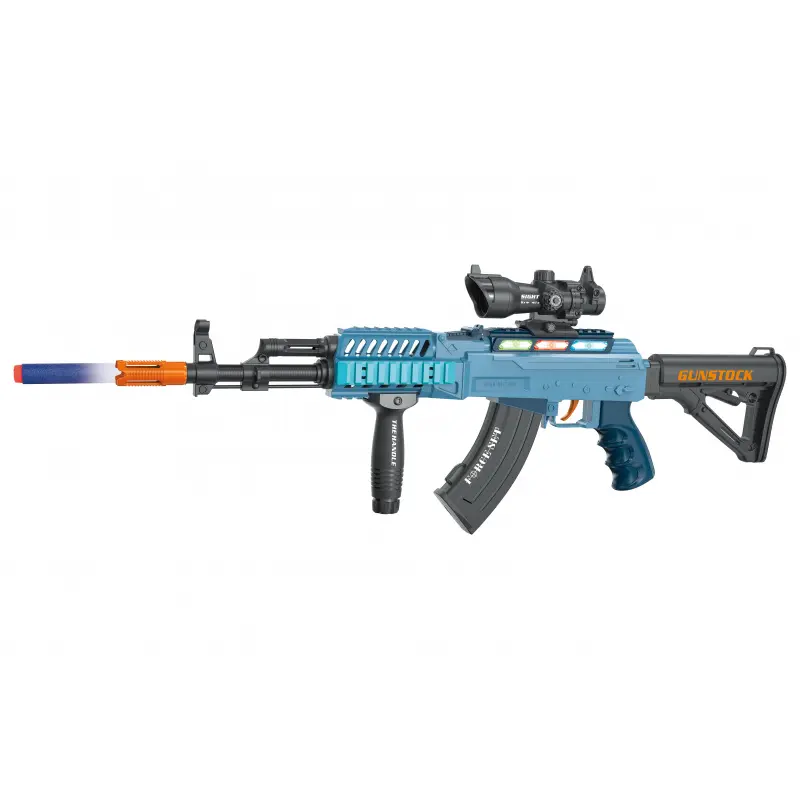 Kulomet s 12 pěnovými náboji a efekty 62 cm
