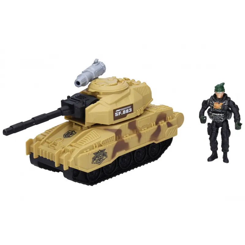 Tank s figurkou 25 cm
