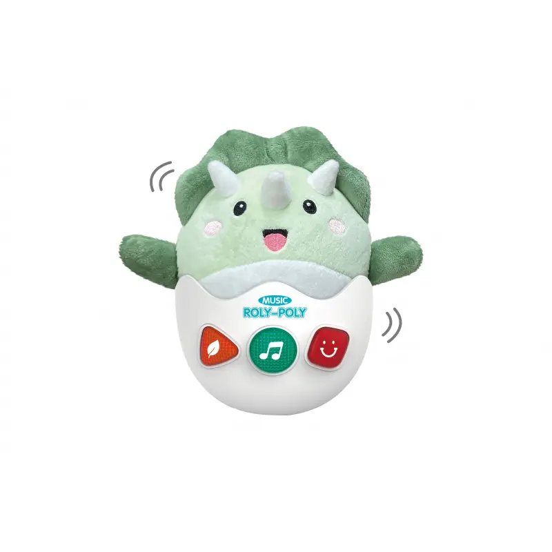 Roly-poly plyšový dino s efekty 20cm