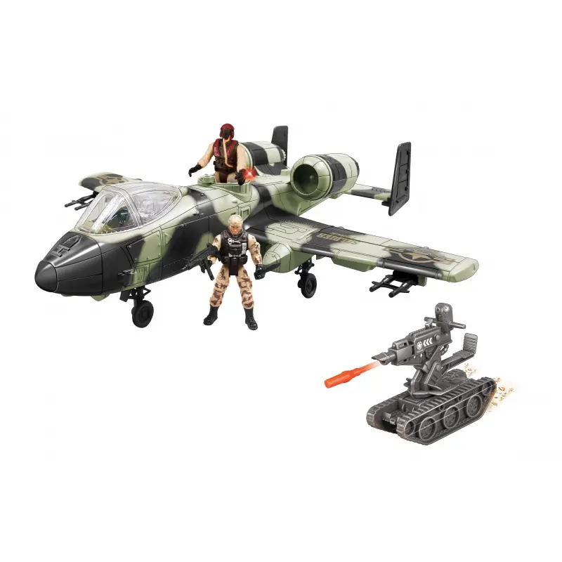 Letadlo s figurkami a efekty 48 cm