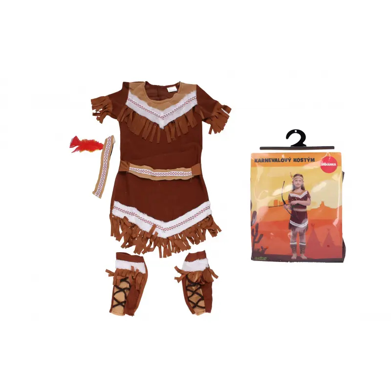 Set karneval indiánka M 110-120 cm