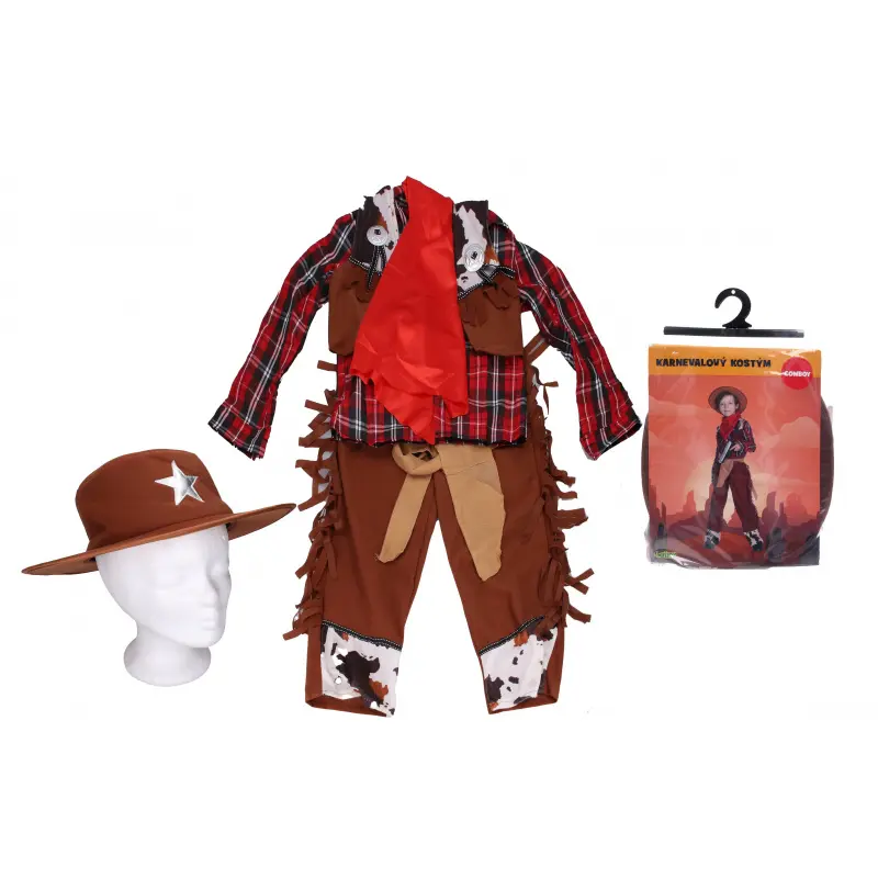 Set karneval cowboy M 110-120 cm