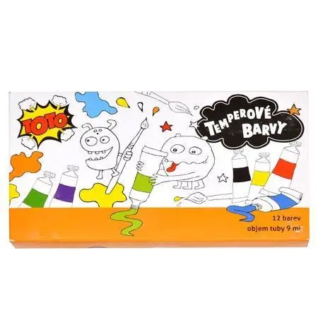 Temperové barvy TOTO 12 ks