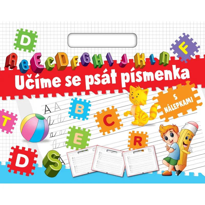 Učíme se psát písmenka s nálepkami