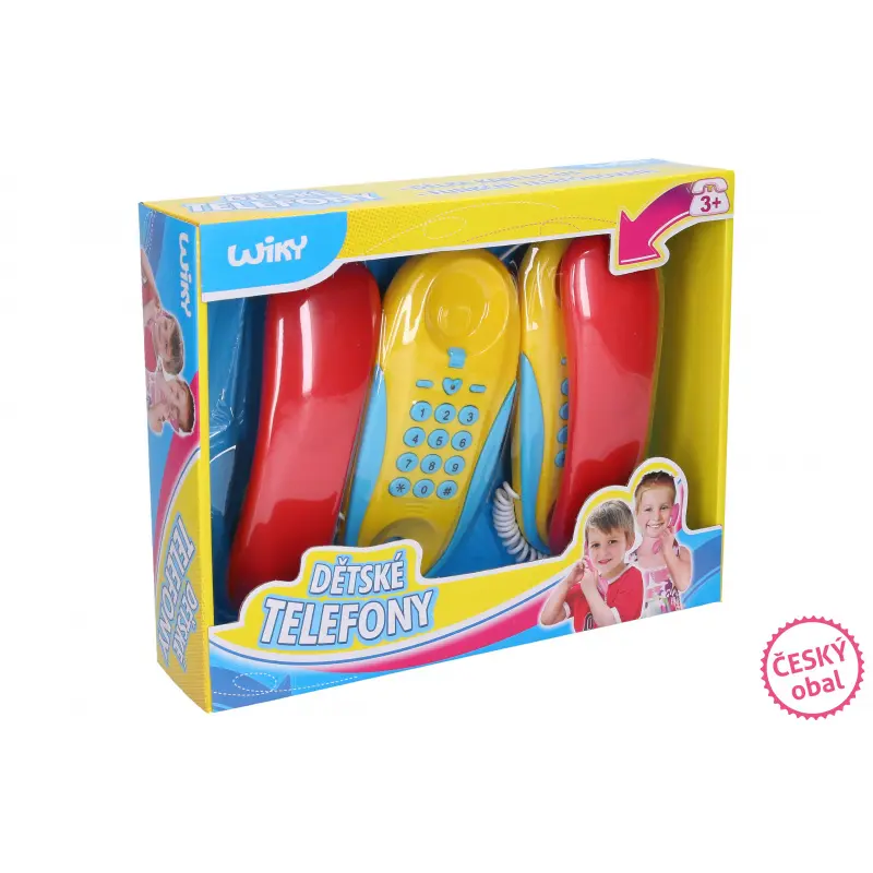 Dětské drátové telefony - český obal, Wiky, W009623