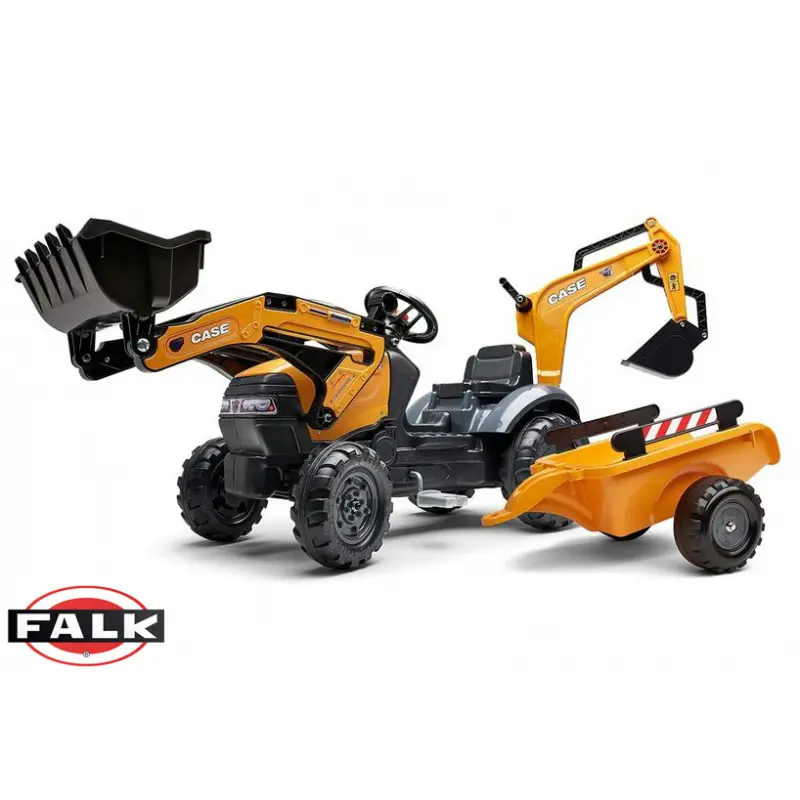 FALK šlapací traktor s vlečkou