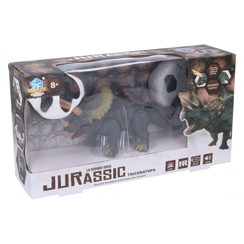 Dino Triceratops RC na dálkové ovládání 24 cm