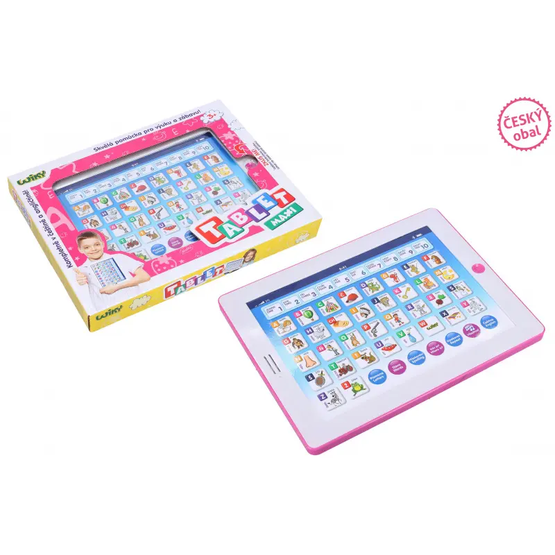 Wiky Tablet maxi růžový 24x18 cm - Český obal