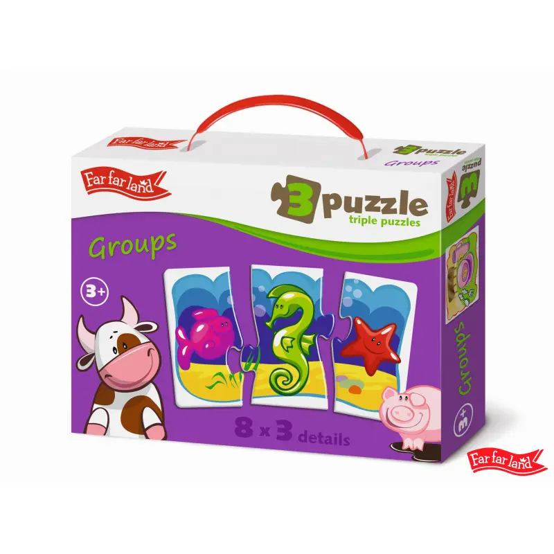 Far Far Land Puzzle trojice skupinky 8 obrázků