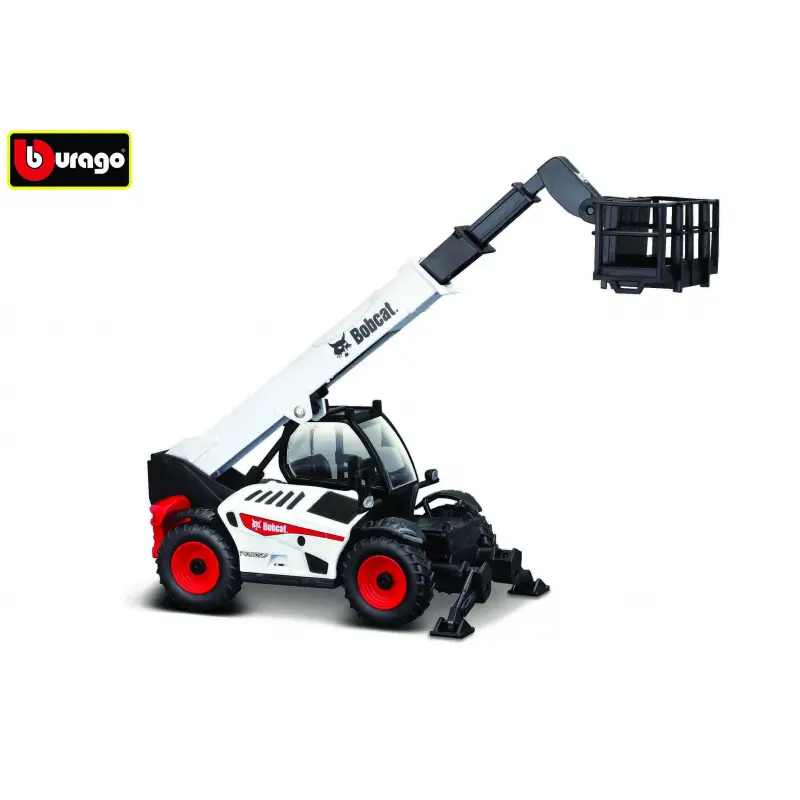 Bburago - Construction ,Teleskopický manipulátor Bobcat s pracovní plošinou, 1:50