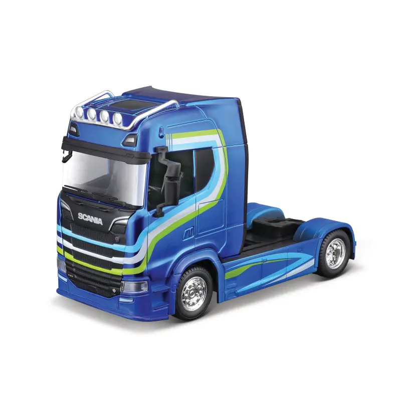 Bburago 1:43 haulers custom cabs Scania 770S blue