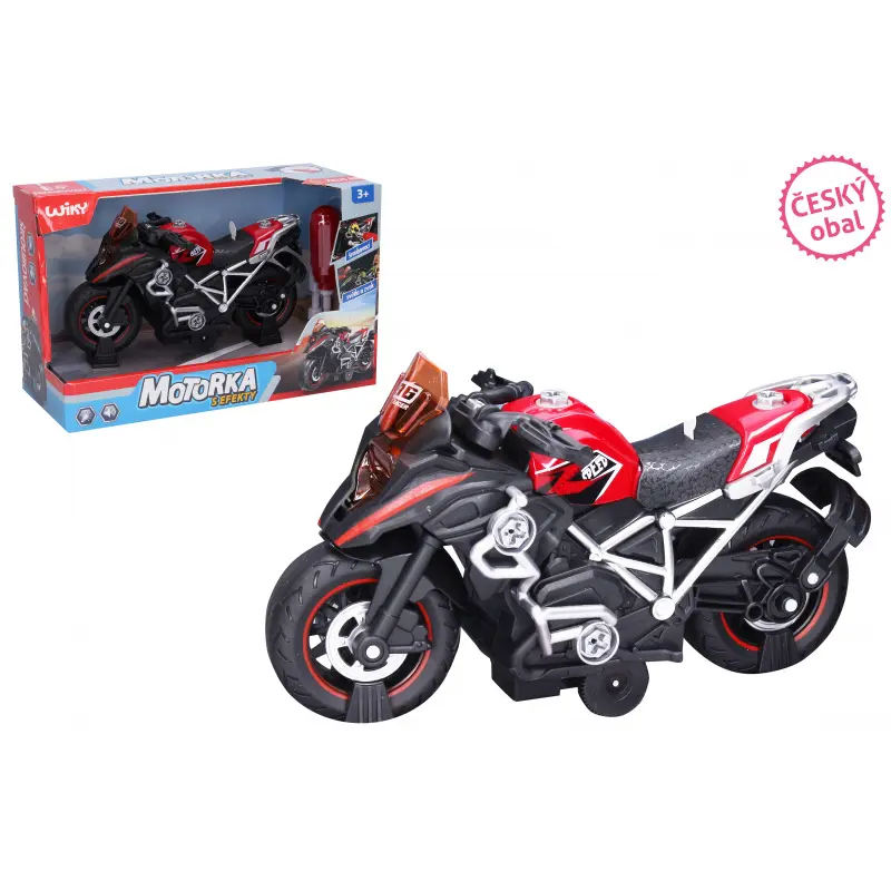 Motorka šroubovací s efekty červená