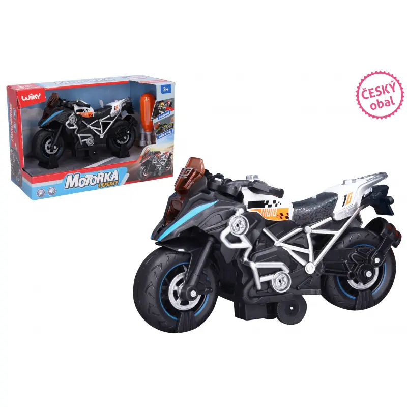 Motorka šroubovací s efekty bílá 20 cm - český obal