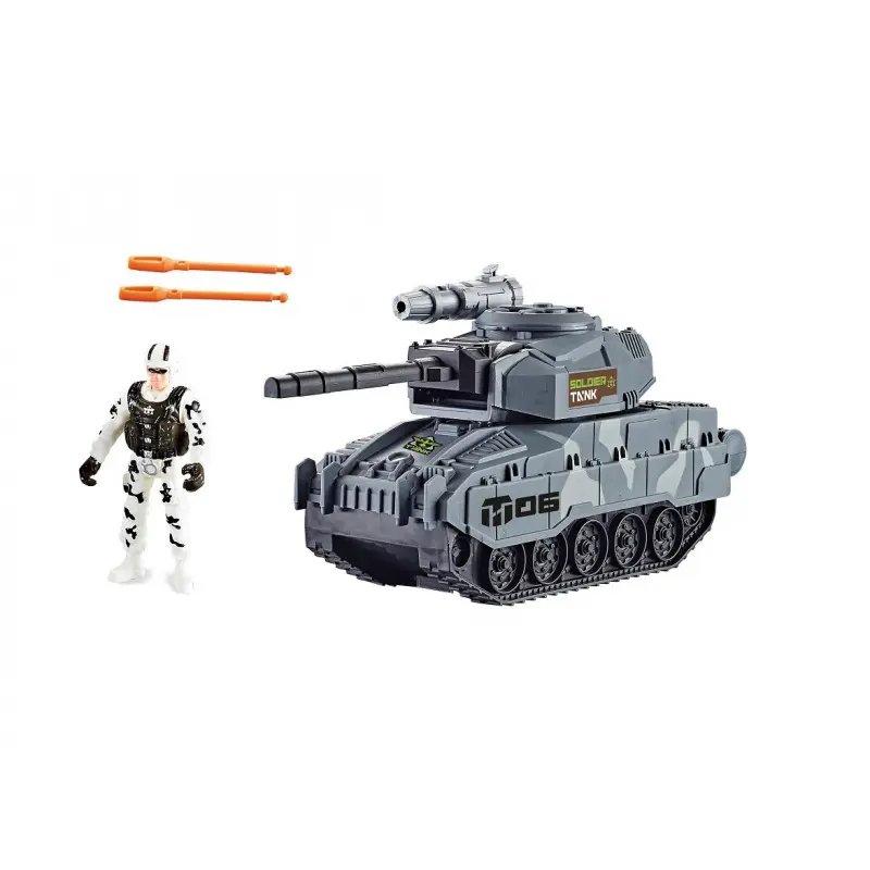 Tank střílející s figurkou 25 cm