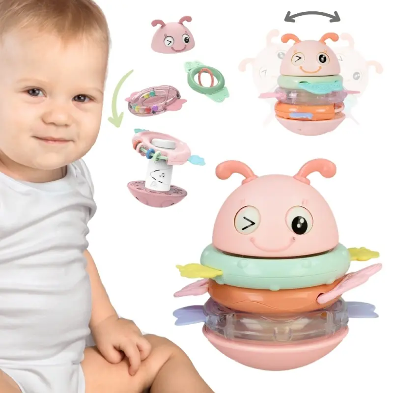 Woopie motýlek hudební kousátko wańka wstańka růžový