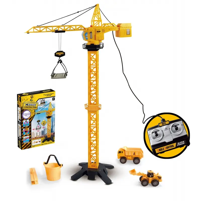 Woopie Jeřáb na dálkové ovládání s kabelem 103 cm R/C + 4 ks