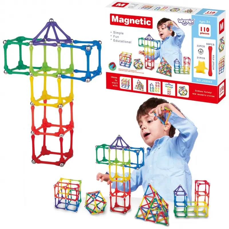 Woopie Magnetická stavebnice 110 ks