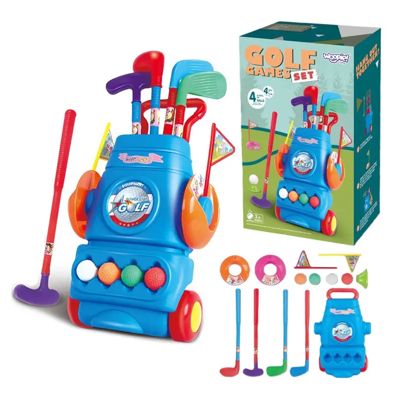 Woopie Golfový set + stojan na příslušenství na kolečkách