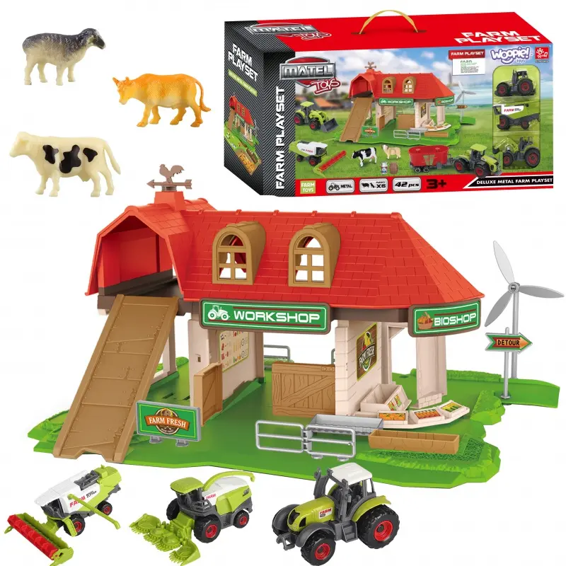 Woopie Set farma s traktory + figurky 42 ks