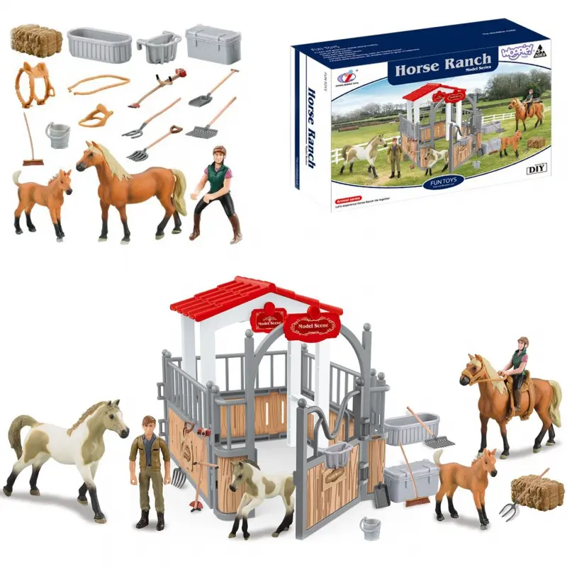 Woopie Set farma figurky + koně 18 ks